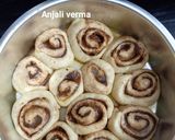 A picture of step 8 of Eggless Cinnamon Rolls.