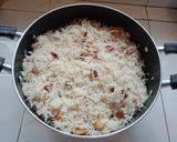 A picture of step 5 of Cashew nut Rice.