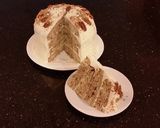A picture of step 30 of Toasted Butter Pecan Layer Cake with Whipped White Chocolate Cream.