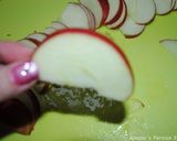 A picture of step 3 of Apple rose shaped cakes.