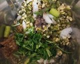 A picture of step 1 of Green moong dal dosa.