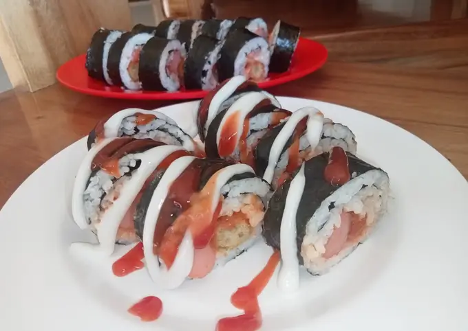 Langkah-langkah untuk membuat Cara membuat 168. Sushi rumahan