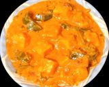 A picture of step 6 of Creamy paneer capsicum subji.