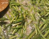 A picture of step 2 of Asparagus Amandine.