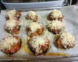 Foto del paso 4 de la receta: Berenjenas con pollo verduras y champiñones gratinados