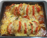 Foto del paso 8 de la receta: Pechuga de pollo con queso y tomate-jugosa y deliciosa