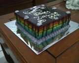 Foto langkah ke 6 dari resep Rainbow Cake Ulang Tahun Mudah.