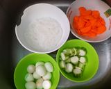 Foto langkah ke 2 dari resep Sayur Oyong Telur Puyuh.