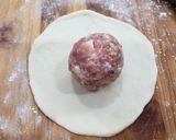 Hình bước làm 3 của món Bánh bao nướng nhân thập cẩm