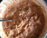 A picture of step 2 of Kimchi Pancakes.