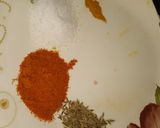 A picture of step 6 of Bhindi ki bhujya.
