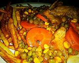 A picture of step 11 of Tex's Ez Wings Stew with Skinny Fries 🍟🍗🍲.