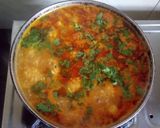 A picture of step 5 of Rasiya Muthiya (Rice dumplings in curry).