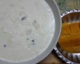 A picture of step 1 of Mango Phirni.