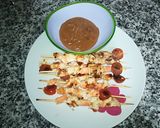 Foto del paso 6 de la receta: Brochetas de pollo y langostinos con crema de teriyaki
