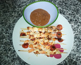 Foto del paso 6 de la receta: Brochetas de pollo y langostinos con crema de teriyaki