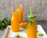 A picture of step 3 of Mango juice.