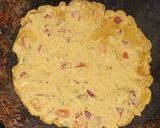 A picture of step 2 of Besan chilla.