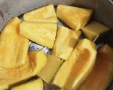 Foto langkah ke 1 dari resep Lapis labu kuning coklat.