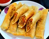 क्रिस्पी स्प्रिंग रोल्स (crispy spring roll recipe in Hindi) रेसिपी चरण 13 फोटो