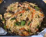 A picture of step 5 of Chicken & Shrimp Noodles.