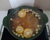 Hình bước làm 3 của món Canh đậu hủ hạt sen