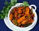 A picture of step 5 of Veg jalfrezi.