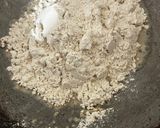 A picture of step 1 of Sorghum flour Upama.