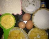 A picture of step 2 of Pineapple cake.
