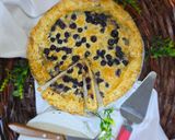 عکس مرحله 20 از دستور گلت چیز کیک بلوبری💙 Blueberry Cheesecake Galette