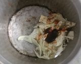 A picture of step 4 of Mutton and paneer roll.