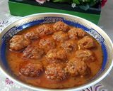 A picture of step 5 of Spicy Meat Balls.