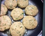A picture of step 2 of Chole tikki (left over chole).