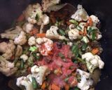 A picture of step 1 of Vegetable biryani.