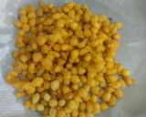 A picture of step 9 of Rabri boondi shots.