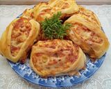 Búbos pizza recept fázis 10 fotója
