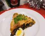 Foto del paso 7 de la receta: Tarta de carne, espinacas y huevos ☃️😋