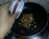 A picture of step 2 of #Khajur-oats- chocolate Ladoo.