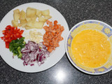 Tortilla de papas con chorizo