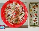 Foto langkah ke 3 dari resep PUDING MOZAIK SUSU | Puding Nutrijell Tanpa Telur dan Santan.