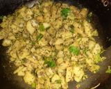A picture of step 3 of Puri Bhaji.