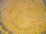 Hare choliya and garlic chutney