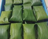 Foto langkah ke 3 dari resep Kue nagasari pandan kelapa.