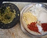 A picture of step 2 of Crispy Karela Chips.