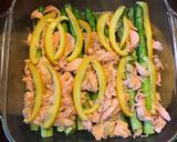 A picture of step 4 of California Farm Asparagus Salmon Crumble in Orange Butter.