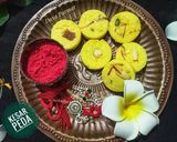 A picture of step 5 of Instant Kesar Peda / Saffron Peda.