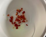 A picture of step 1 of Mango Salsa.