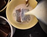 A picture of step 2 of Chocolate milk ice cubes with frothed milk [Ideal for kids].