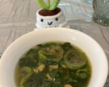 Hình bước làm 3 của món Canh mướp mồng tơi