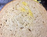 A picture of step 1 of Yummy bullseye (half fry)stuffed sandwich.